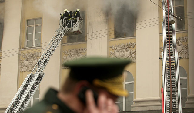 Что хранилось в сгоревшем здании Минобороны РФ?