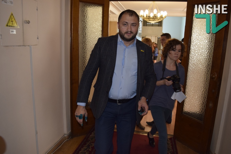 Облитый зелёнкой депутат Николаевского облсовета Невенчанный всё-таки побыл «голосом оппозиции» на сессии горсовета 1