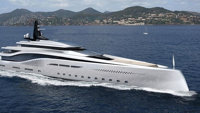 В Нидерландах показали проект яхты с водопадом