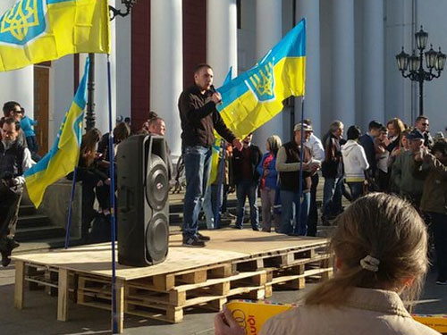 В Одессе проходит бессрочная акция – против мэра Труханова