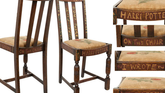 Стул, сидя на котором Роулинг написала Гарри Поттера, ушел с молотка за рекордную сумму