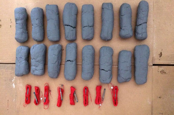 В Донецкой области правоохранители изъяли более 100 кг взрывчатки, подготовленной для терактов в Украине