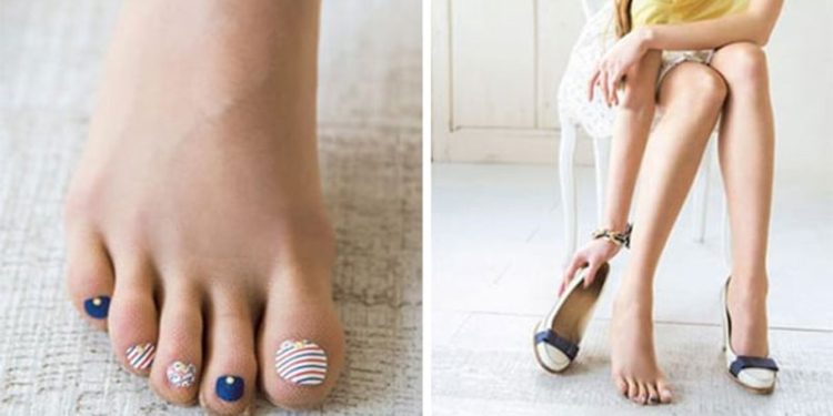 Красота для ленивых: в Японии создали колготки с готовым педикюром