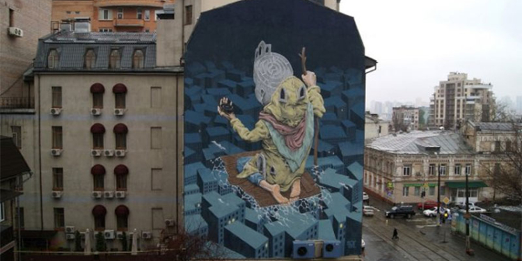Мурал в Киеве попал в топ-10 объектов уличного искусства мира