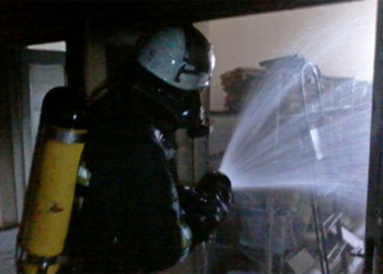 На Тернопольщине горела поликлиника: эвакуировали 100 человек