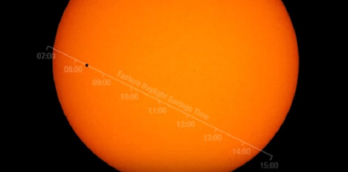 Редкое явление: 9 мая Меркурий пройдет через Солнце 1
