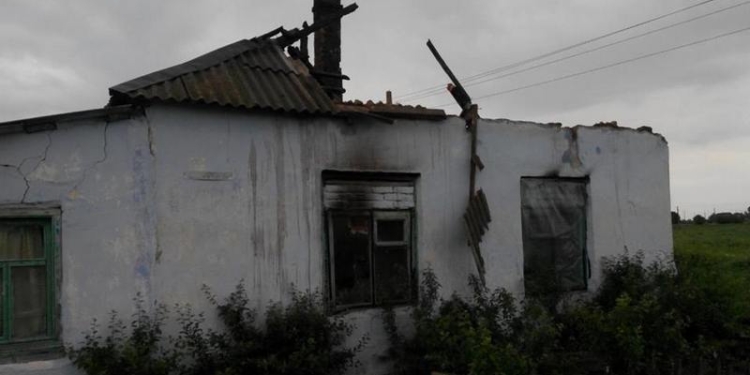 В Жовтневом районе сгорело здание, служившее приютом для граждан без определенного места жительства