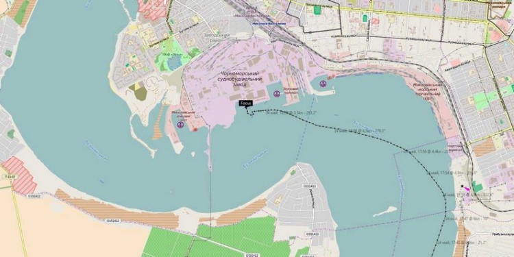 В Николаев на «ЧСЗ» прибыл фигурант крымского «черного списка» сухогруз FOCUS под флагом Камбоджи