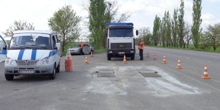За 4 дня работы пункта весового контроля в Николаевской области за перегруз наложено 8,5 тыс. евро штрафов