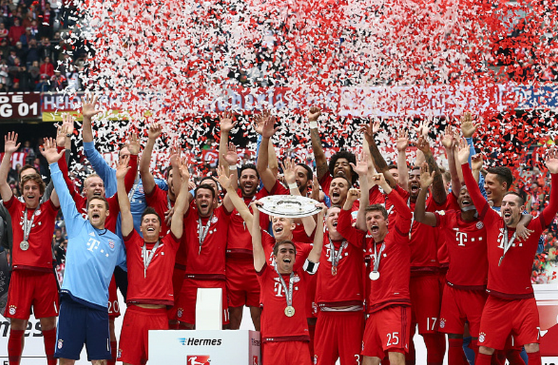 Мюнхенская «Бавария» в четвертый раз подряд стала чемпионом Германии по футболу 1