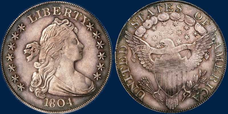 Серебряный доллар 1804 года может быть продан за 15 млн. долларов