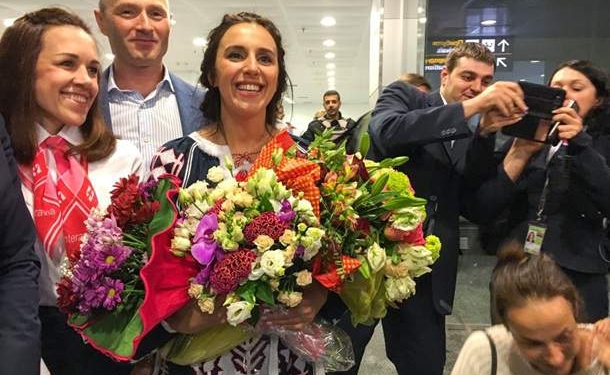 Как встречали Джамалу в Украине