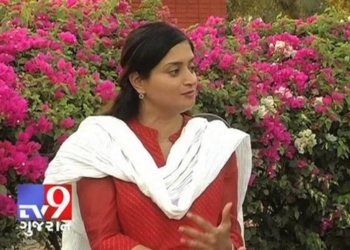 В Индии депутат провалилась под землю, давая интервью