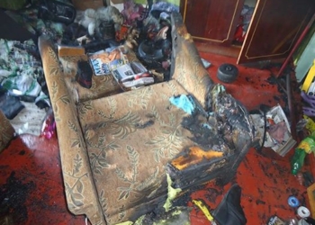 В Николаеве в жилом доме сам по себе загорелся диван