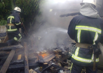 В Вознесенском районе удалось потушить хозпостройку и не дать загореться соседней