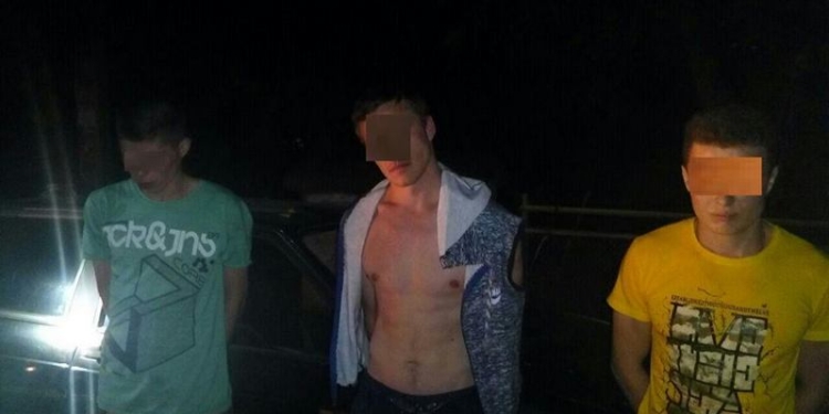 На ул.Пушкинской в Николаеве трое парней «разбомбили» «Seat Ibiza»