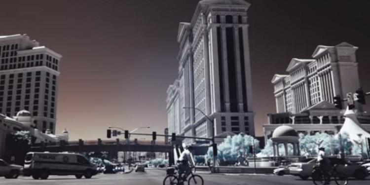 Как выглядит современный город в инфракрасном свете