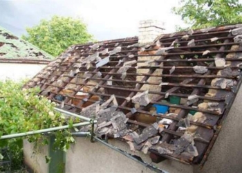 Последствия разрушительного града в Закарпатской области сняли дроном