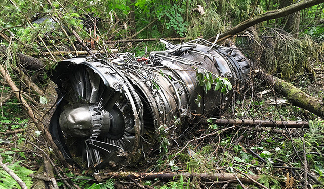 В РФ разбился военный истребитель Су-27