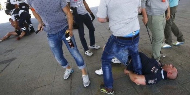 Польские и украинские болельщики подрались в Марселе