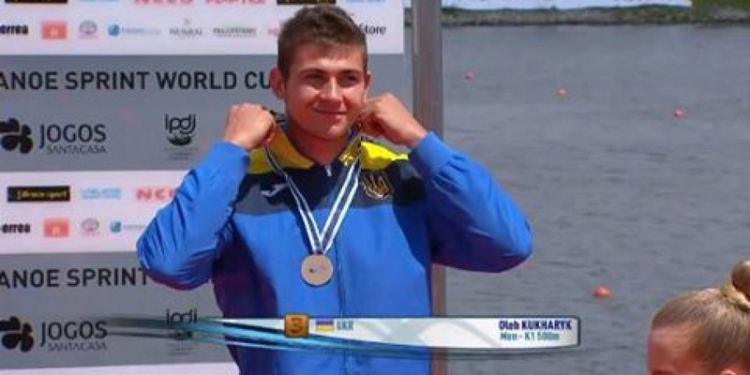 Николаевец Олег Кухарик занял 3-е место на этапе Кубка мира по гребле на байдарках