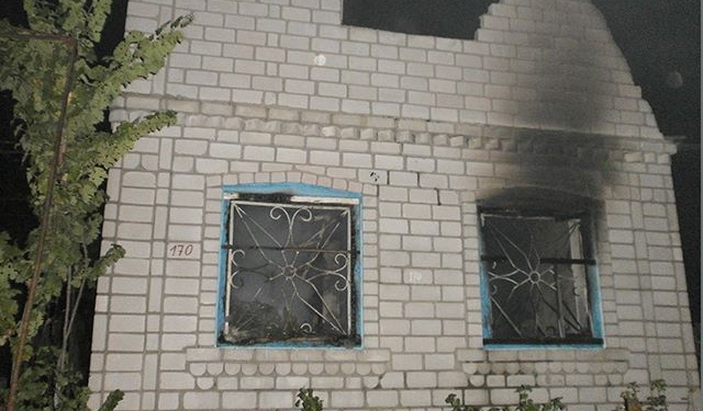 В Арбузинском районе горела двухэтажная дача
