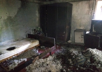 На пожаре в Еланце угорел курильщик