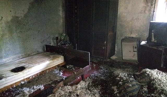 На пожаре в Еланце угорел курильщик