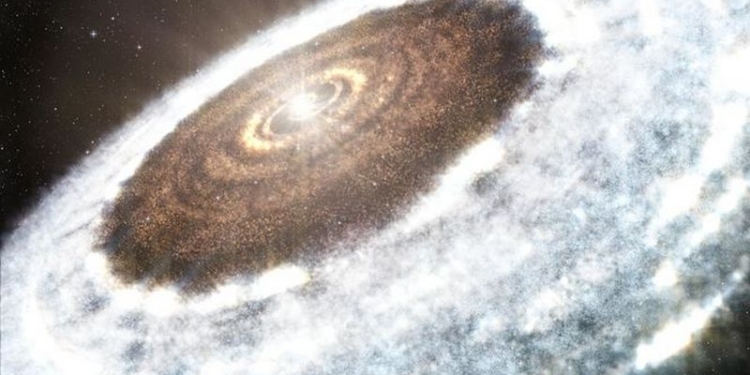 Астрономы впервые увидели снеговую линию далекой звезды