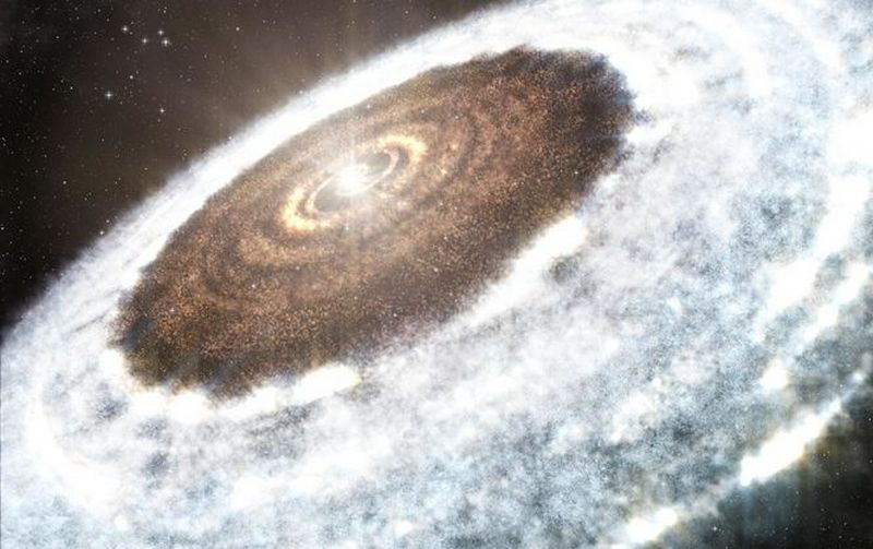 Астрономы впервые увидели снеговую линию далекой звезды 2