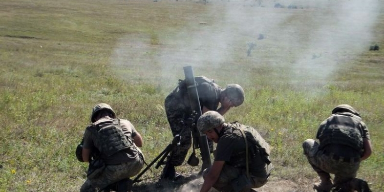 Николаевские десантники провели учебные стрельбы