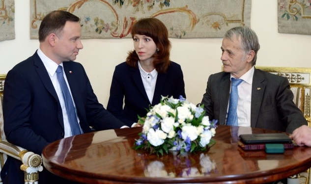 Дуда обсудил с Джемилевым в Варшаве ситуацию крымских татар в Крыму