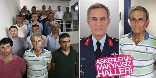 Зачистки в Турции: видео избитых мятежных генералов