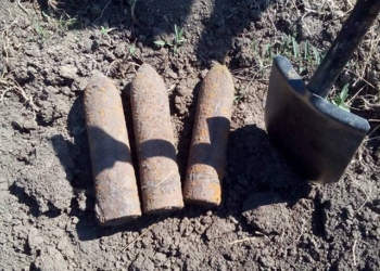 В Николаеве мужчина нашел в канаве водостока три артснаряда