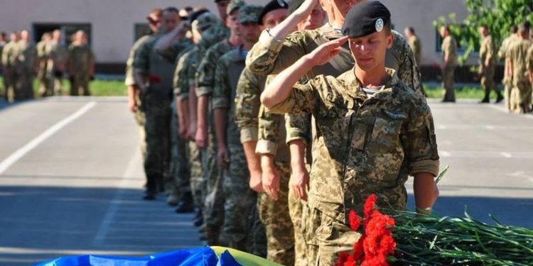 В Николаеве попрощались с 23-летним Василием Гончаруком, погибшим в секторе «М»