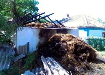 В Первомайском районе горел очередной сенник