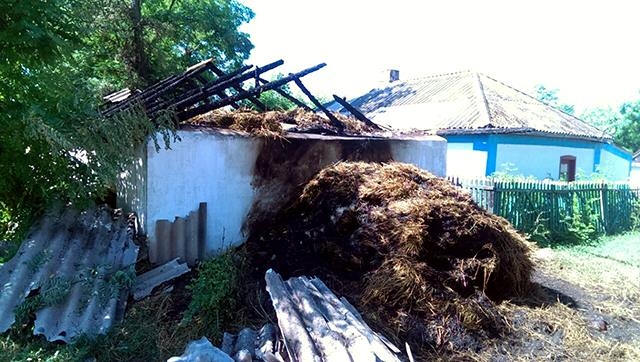 В Первомайском районе горел очередной сенник