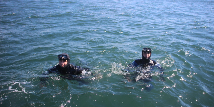 Украинские пограничники впервые применили беспарашютное десантирование в море