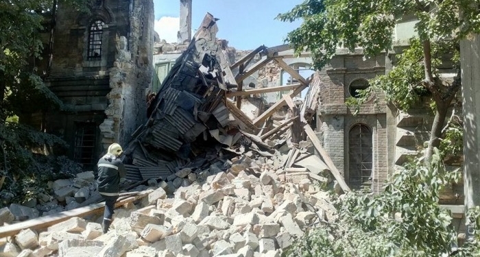 В Одессе рухнул знаменитый Масонский дом. Под завалами могут быть люди