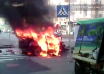 Появилось первое видео момента гибели Павла Шеремета. Осторожно! 18+