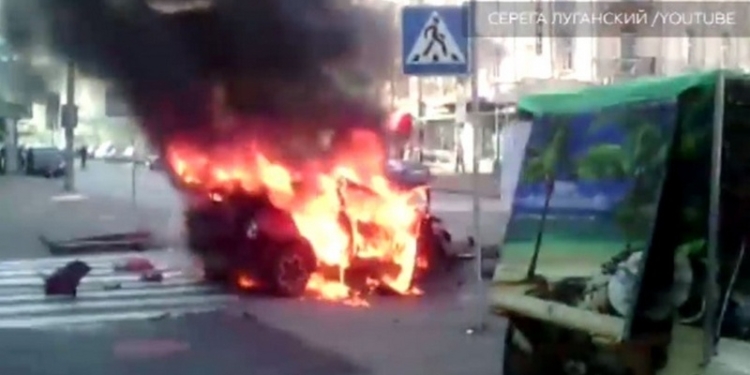 Появилось первое видео момента гибели Павла Шеремета. Осторожно! 18+