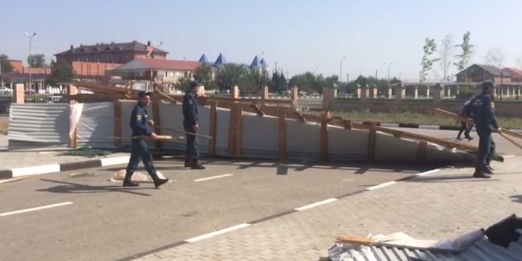 Мощный ураган в Чечне: есть погибшие