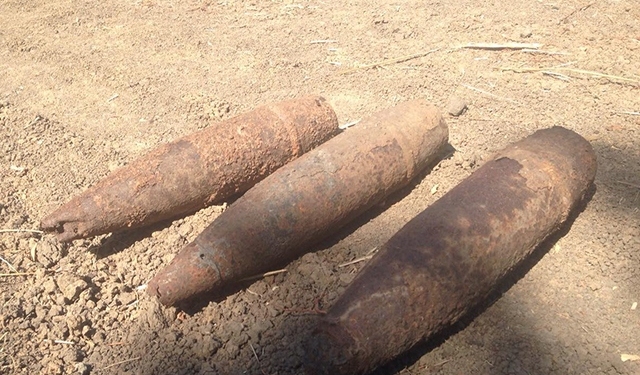 На Николаевщине обезврежено 3 артиллерийских снаряда времен прошлых войн, найденных агрономом