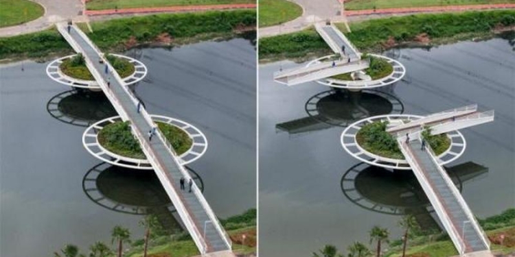 У Варваровского моста появился конкурент: в Бразилии построили уникальный мост-кувшинку