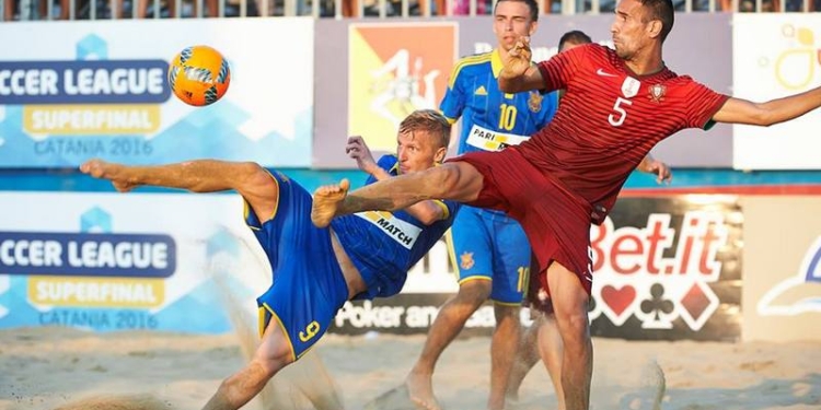 Сборная Украины по пляжному футболу выиграла Евролигу-2016