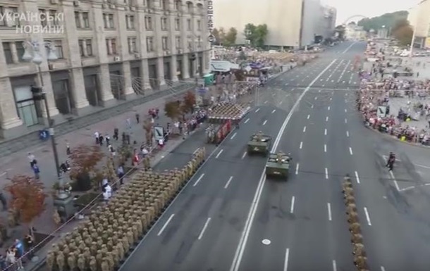 Репетицию парада в Киеве сняли с высоты птичьего полета 1
