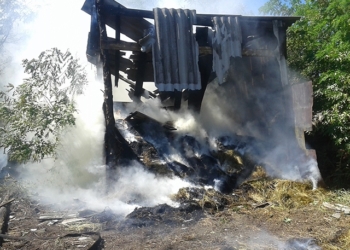 На Николаевщине сгорел еще один сеновал