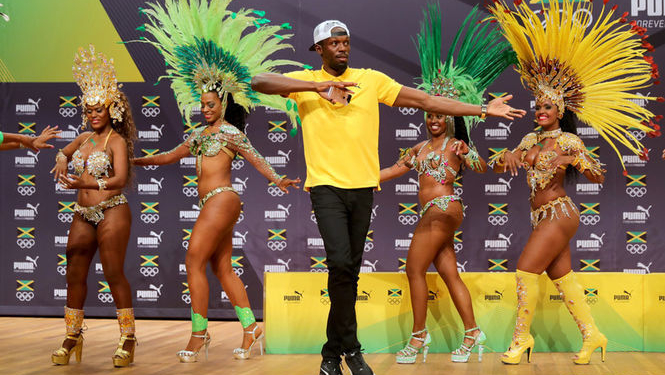 Ямайка-Ямайка. Шестикратный олимпийский чемпион превратил свою пресс-конференцию в Рио в карнавал
