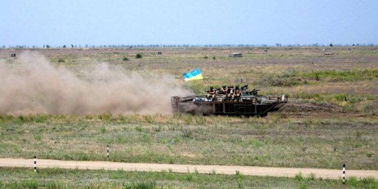 На николаевском полигоне “Широкий лан” начались учения мотопехоты с участием артиллерии и авиации