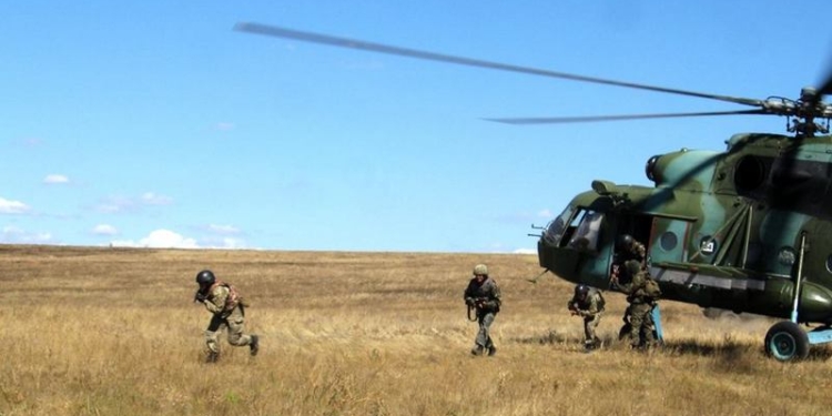 На николаевском полигоне “Широкий лан” начались учения мотопехоты с участием артиллерии и авиации